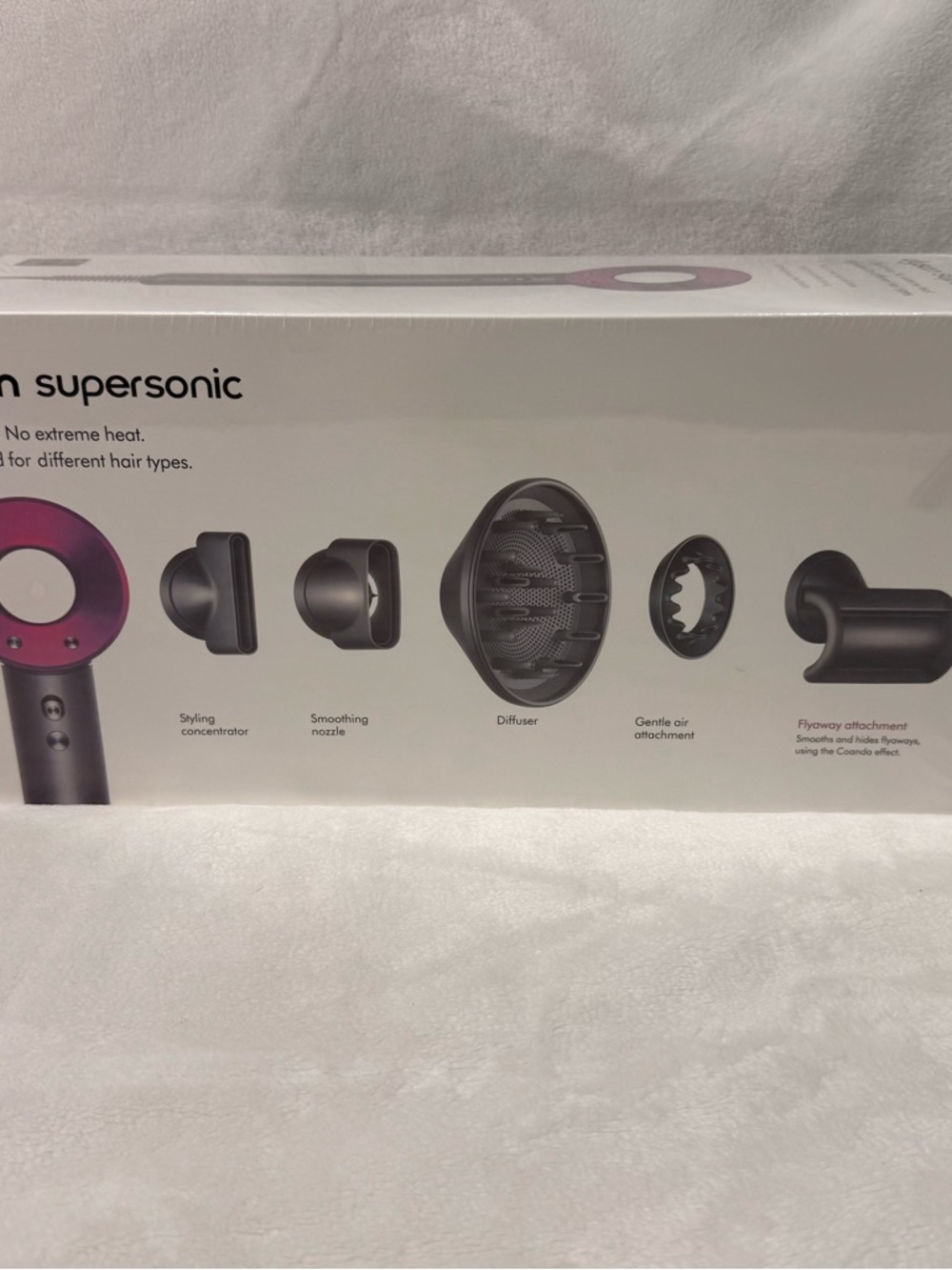 Dyson Supersonic hair dryer (Iron/Fuchsia) Unused Working